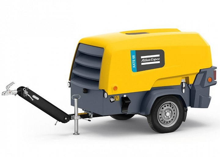 Дизельный компрессор Atlas Copco XATS 68 на шасси