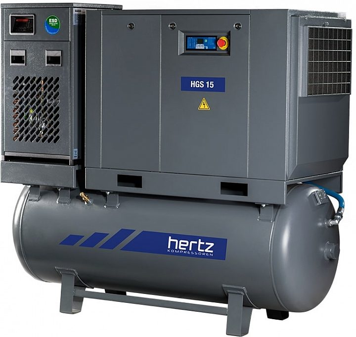 Винтовой компрессор Hertz HGS 4-7,5 250 Compact