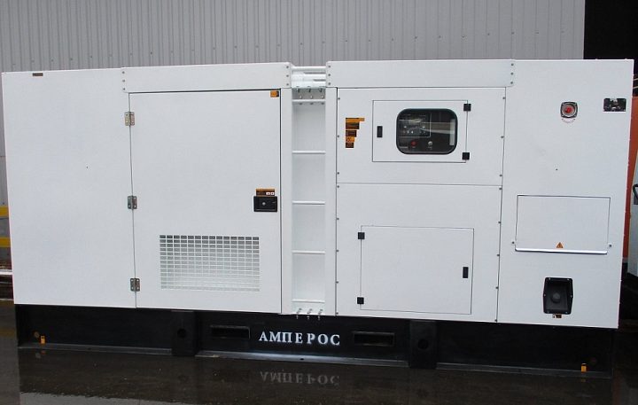 Дизельный генератор АМПЕРОС АД 300-Т400 в кожухе с АВР