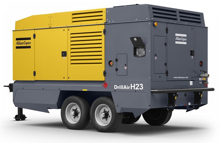 Дизельный компрессор Atlas Copco H 23 на шасси