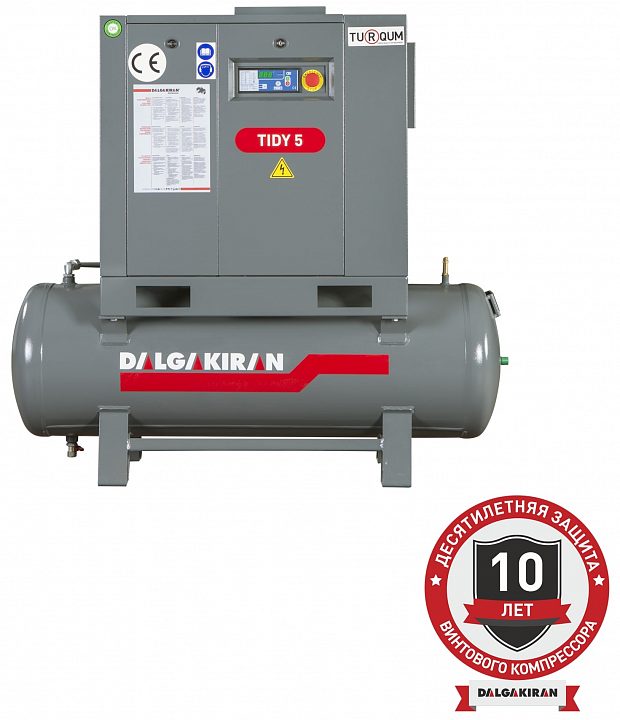 Винтовой компрессор DALGAKIRAN Tidy 4-7,5 200L